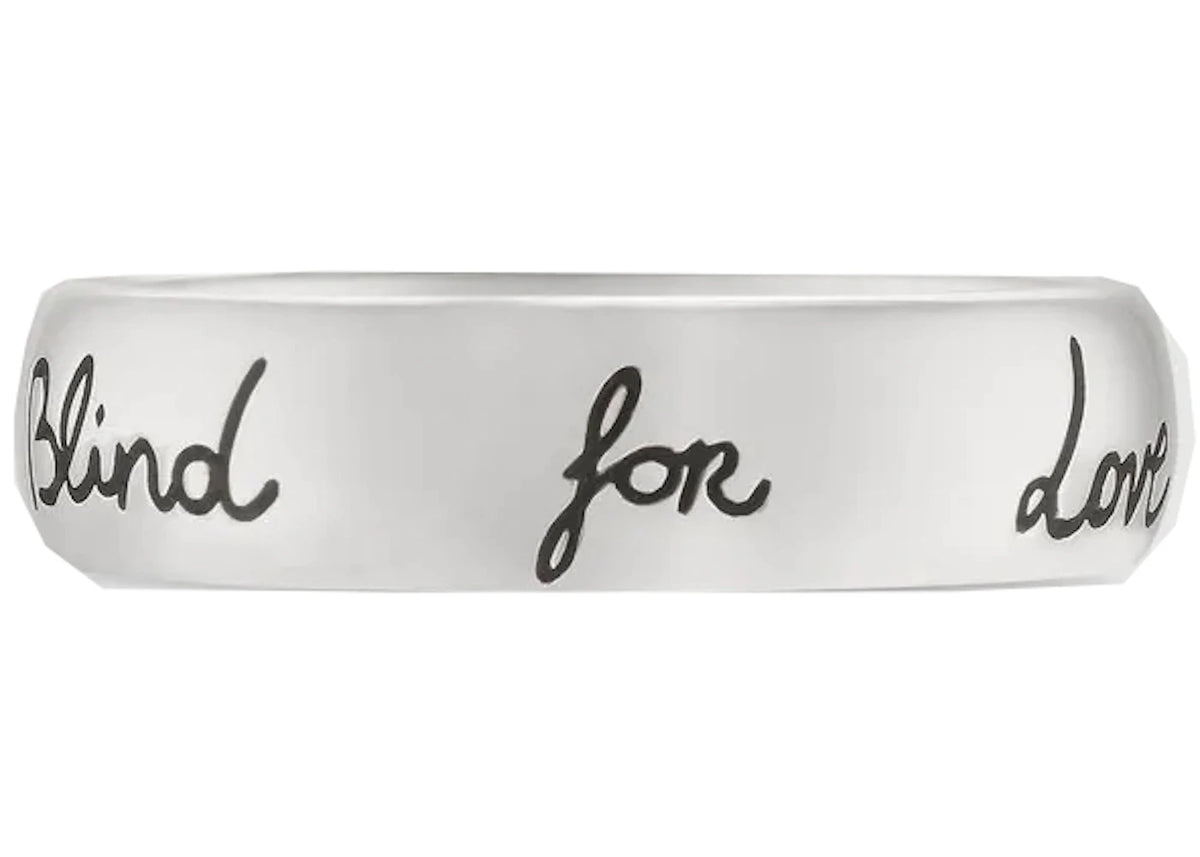 Gucci Blind For Love Ring Silver