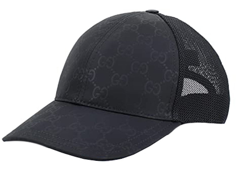 Gucci GG Nylon Baseball Cap Black