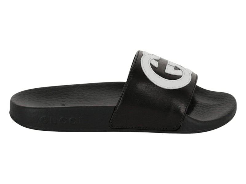 Gucci Slide Interlocking G Black White (Kids)