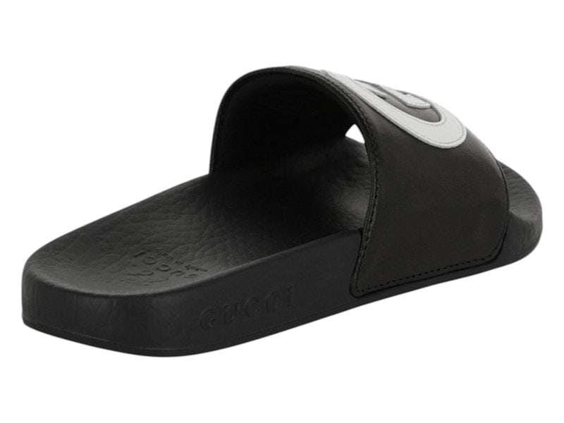 Gucci Slide Interlocking G Black White (Kids)