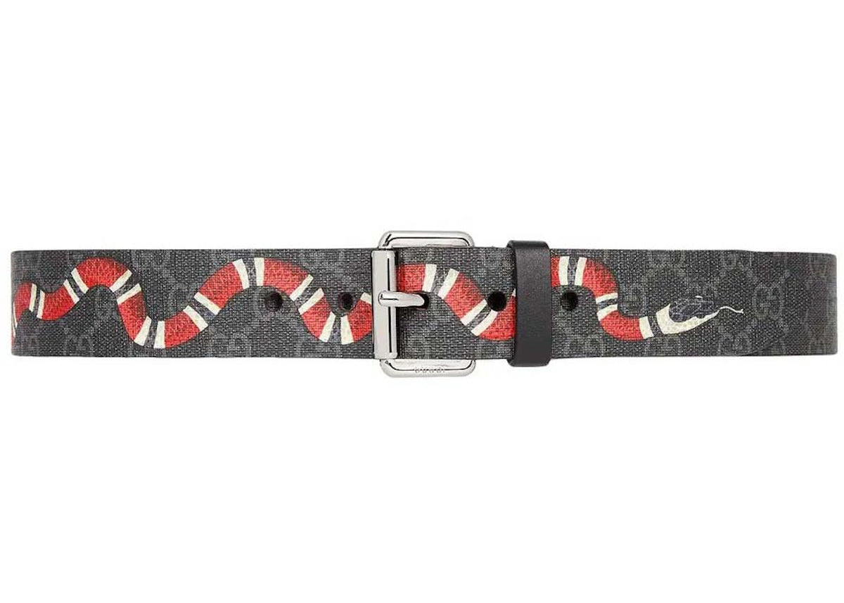 Gucci Supreme Kingsnake Belt Black