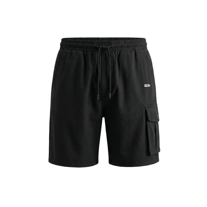 Gymbrat Men Relaxed Fit Black Shorts