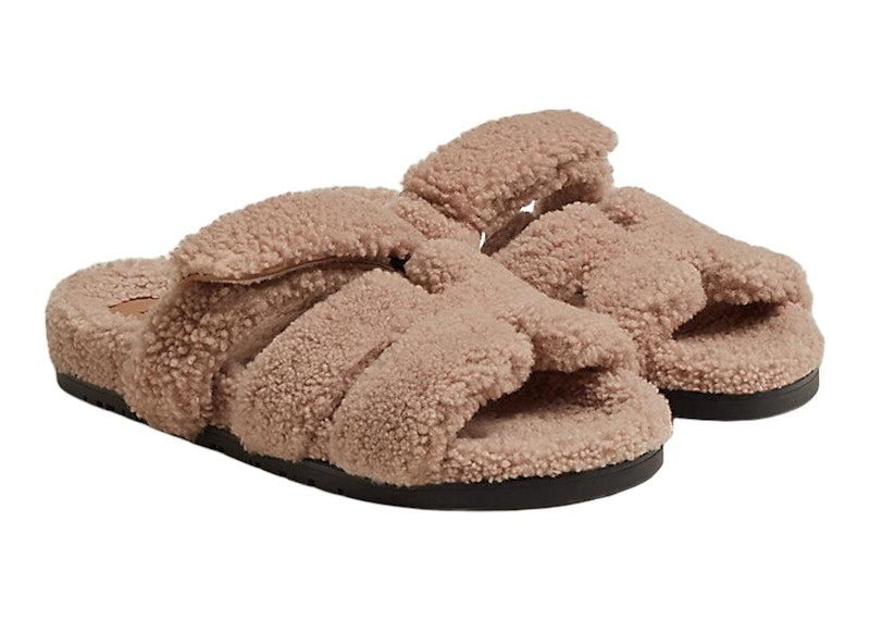 Hermes Chypre Sandal Pink Woolskin (Women's)