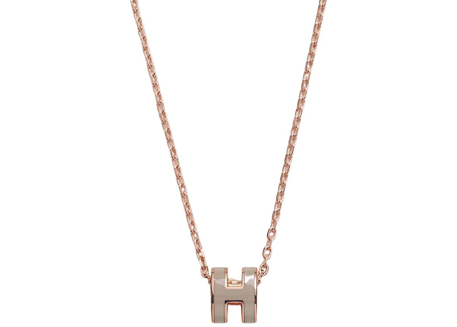 Hermes Mini Pop H Pendant Marron Glace