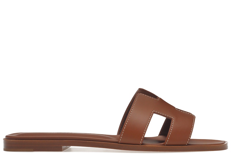 Hermes Oran Sandal Gold Box Calfskin Leather
