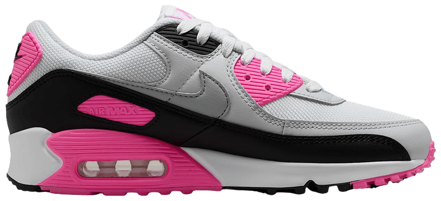 Nike Wmns Air Max 90 'White Pink Glow Black'