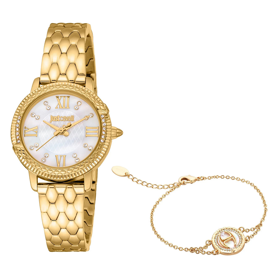 Viperized Yellow Gold Silver MOP