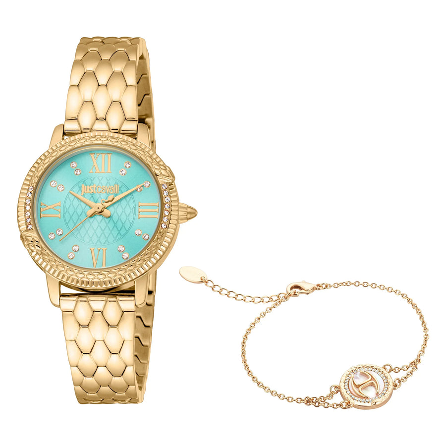 Viperized Yellow Gold Turquoise