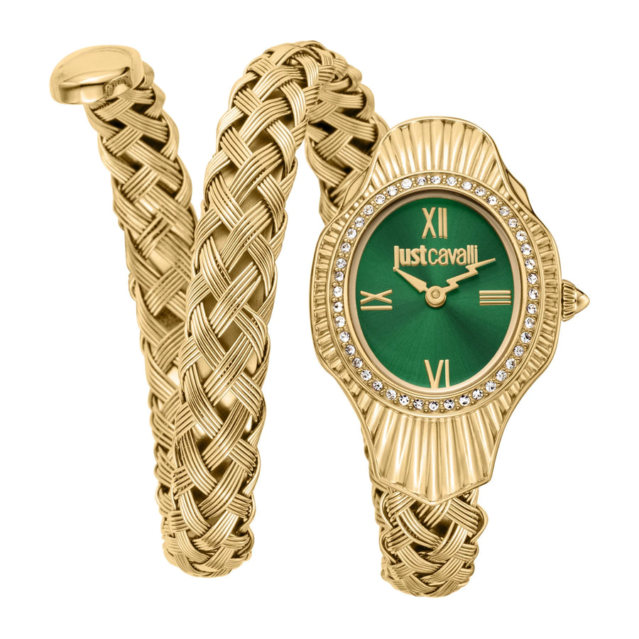 Twined Yellow Gold Green