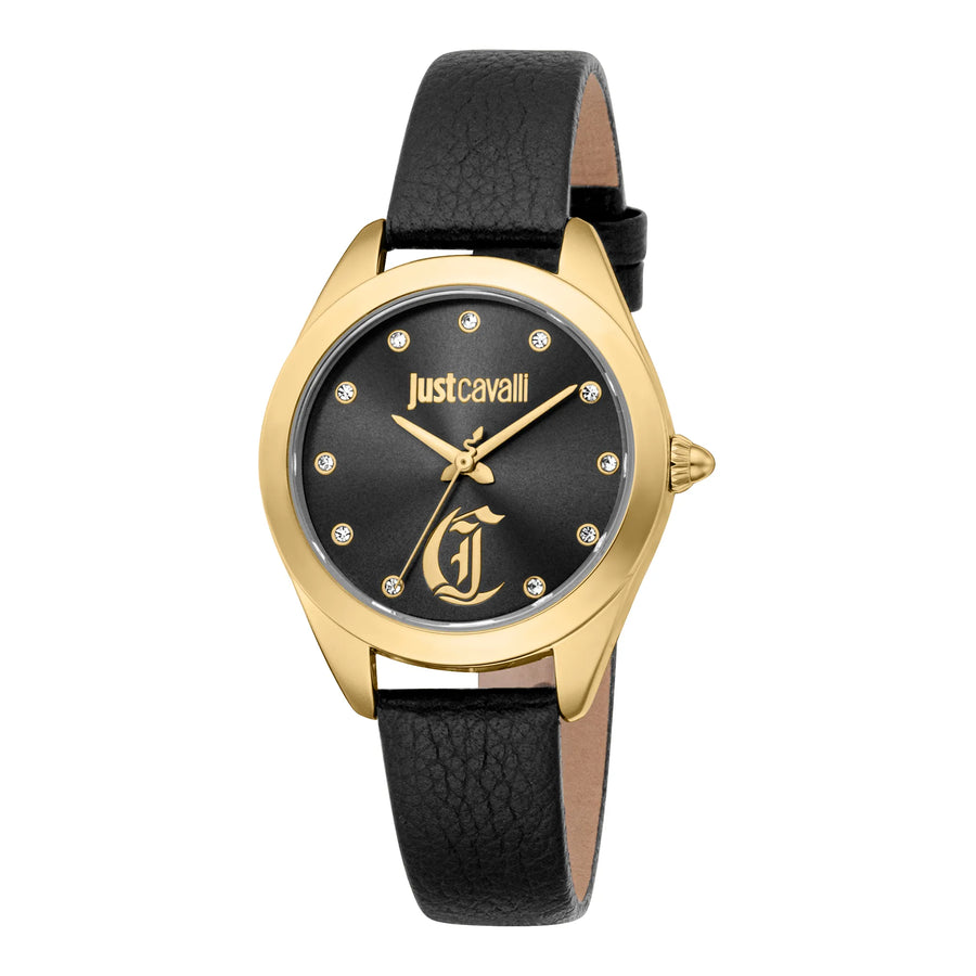 Luna Leather Black YG Black