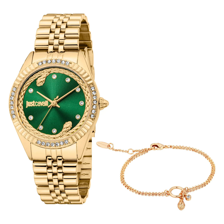 Vittoria Glam Yellow Gold Green