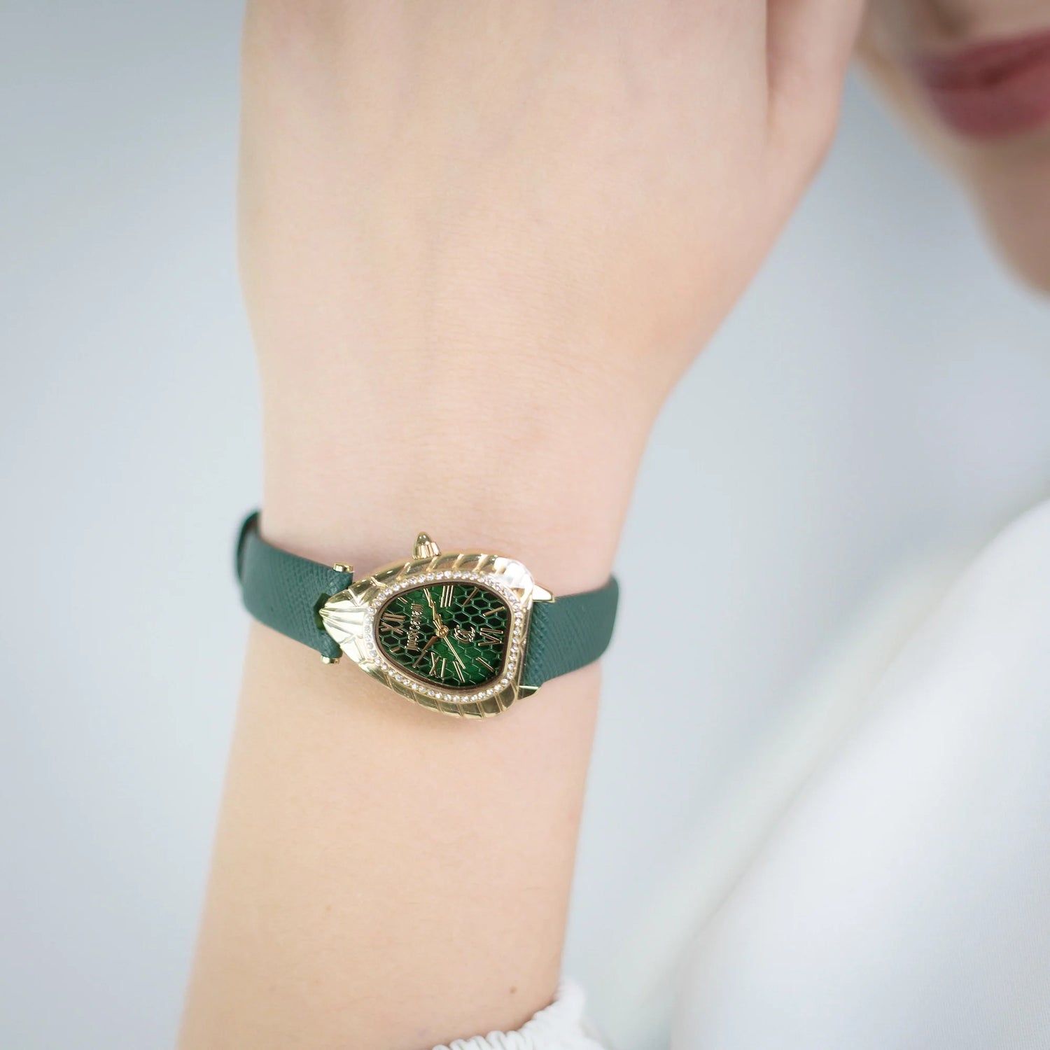 Perla Leather Green YG