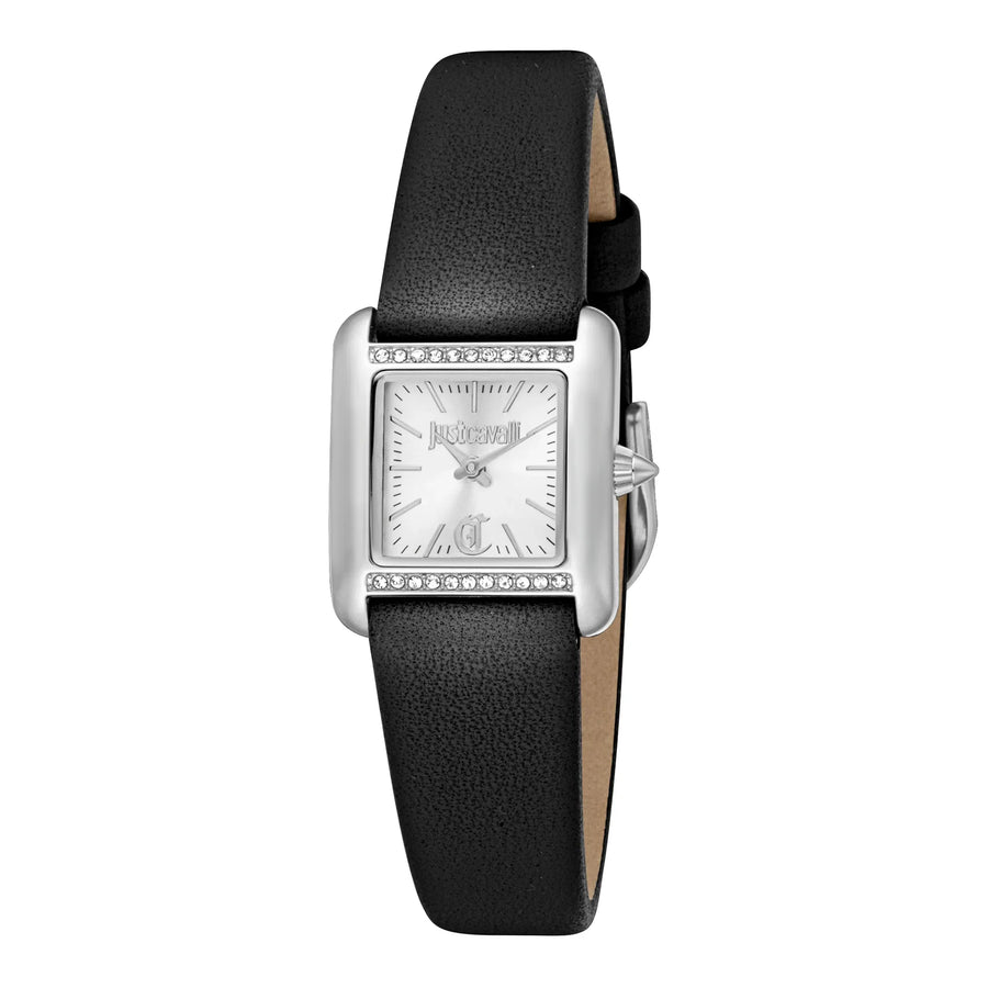 Sera Leather Black Silver