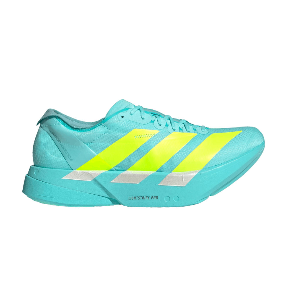 adidas Adizero Adios Pro 4 Flash Aqua Lucid Lemon