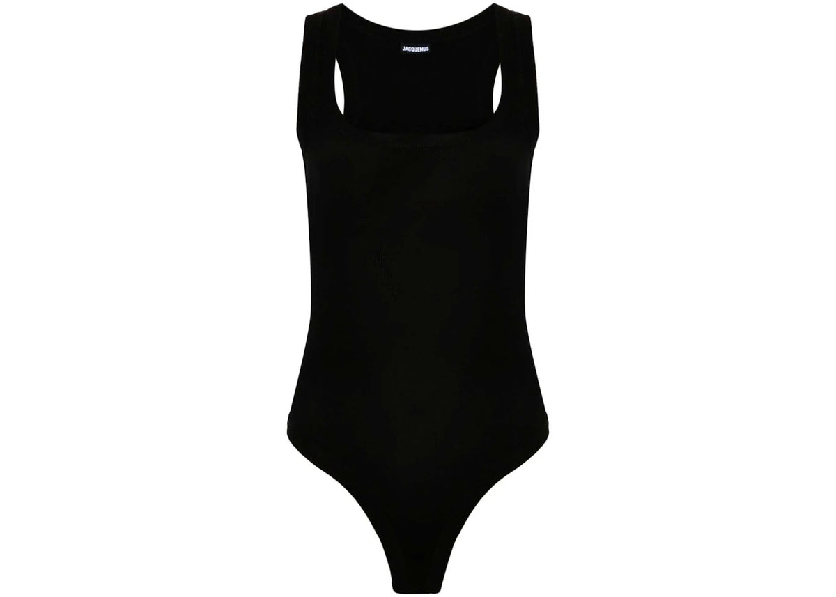 Jacquemus Le Body Gros Grain Bodysuit Black