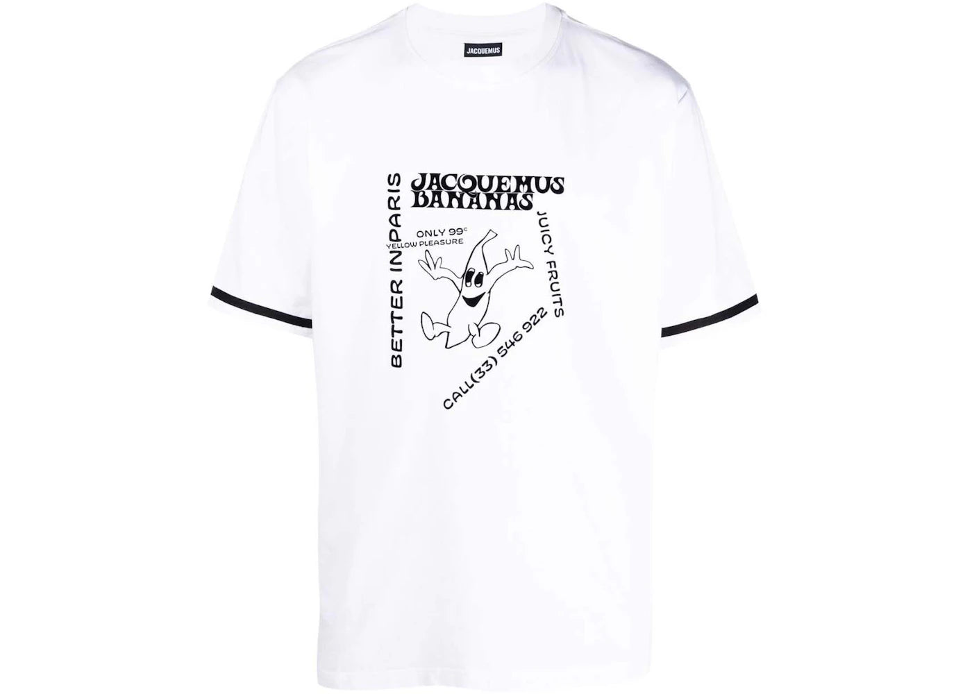 Jacquemus Le T-Shirt Banana White