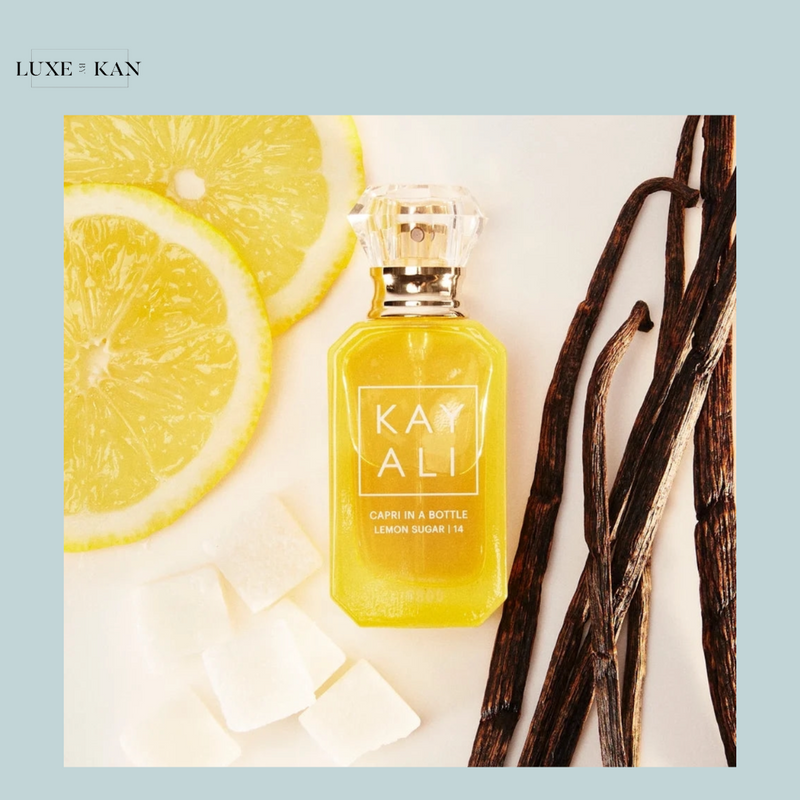 HUDA BEAUTY KAYALI CAPRI IN A BOTTLE LEMON SUGAR 14 EAU DE PARFUM