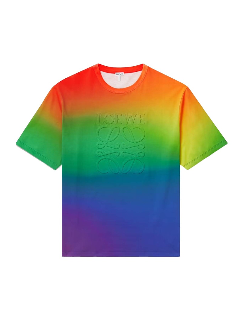 LOEWE Rainbow Anagram Cotton T-Shirt Multicolor