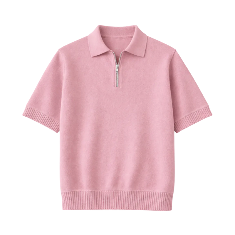 Legacy Classic Zip Polo - Blush
