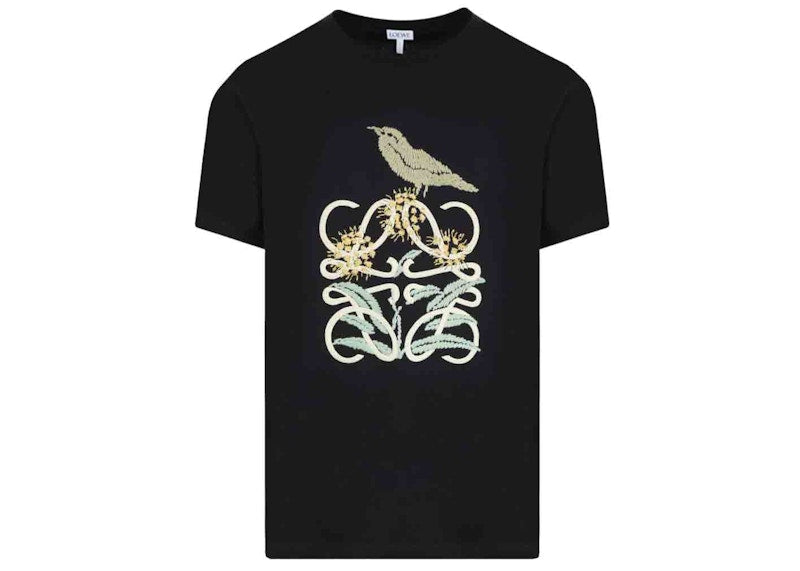 LOEWE Herbarium Anagram T-Shirt Black/Multicolor