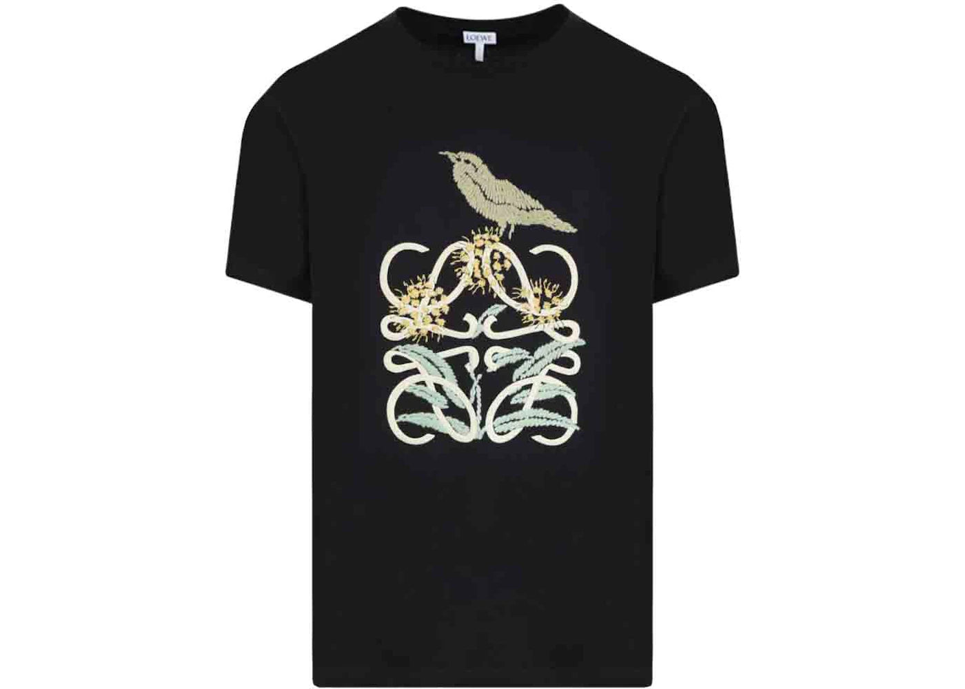 LOEWE Herbarium Anagram T-Shirt Black/Multicolor