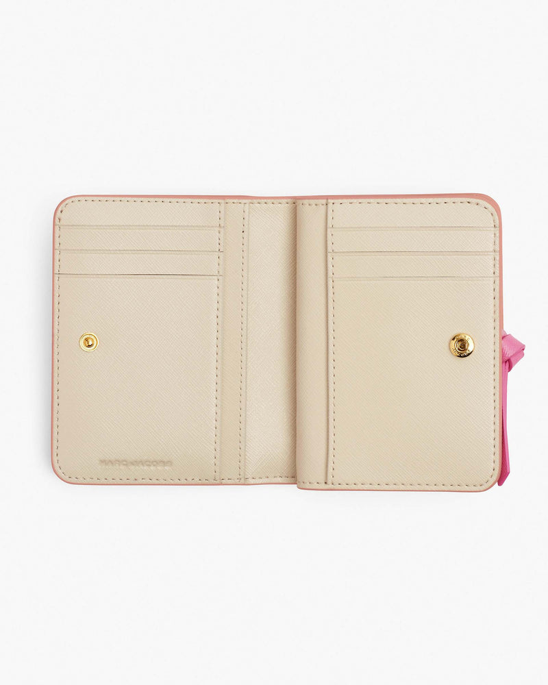 Marc Jacobs Marc Jacobs The Utility Snapshot Mini Compact Wallet Rose Multi Rose Multi