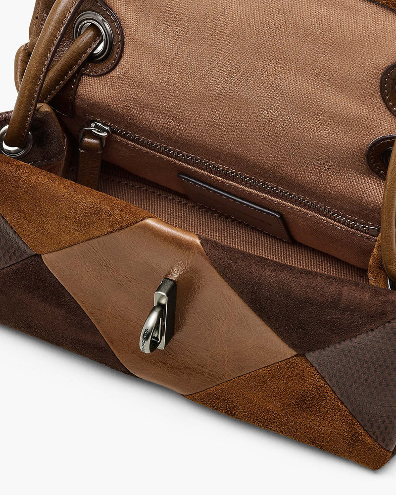 Marc Jacobs Marc Jacobs The Suede Patchwork Mini Dual Shoulder Bag Brown Multi Brown Multi