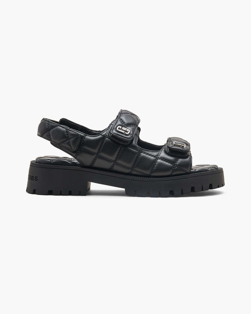 Marc Jacobs Marc Jacobs The Quilted Sunny Sandal Black Black