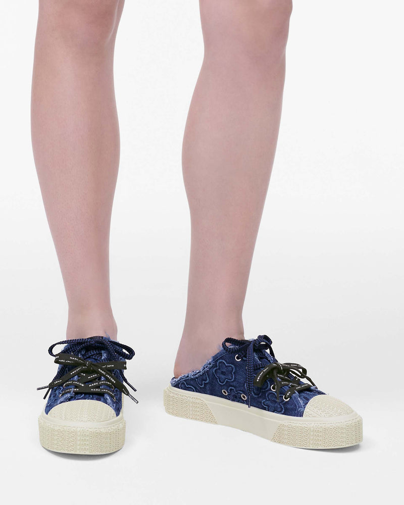 Marc Jacobs Marc Jacobs The Puffy Daisy Denim Sneaker Mule Medium Wash Indigo Medium Wash Indigo