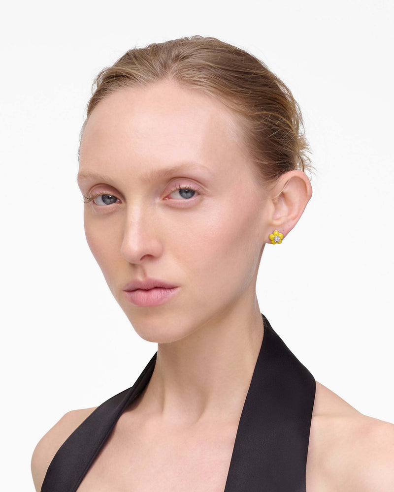Marc Jacobs Marc Jacobs The Daisy Stud Earrings Silver/Daisy Yellow Silver/daisy Yellow