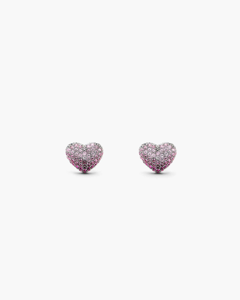 Marc Jacobs Marc Jacobs The Heart Balloon Pave Earrings Silver/Rose Silver/rose
