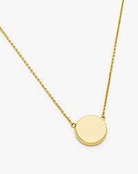 Marc Jacobs Marc Jacobs The Button Pendant Necklace Gold/Black Gold/black