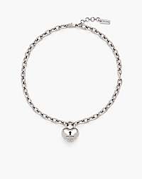 Marc Jacobs Marc Jacobs The Heart Balloon Necklace Light Antique Silver Light Antique Silver
