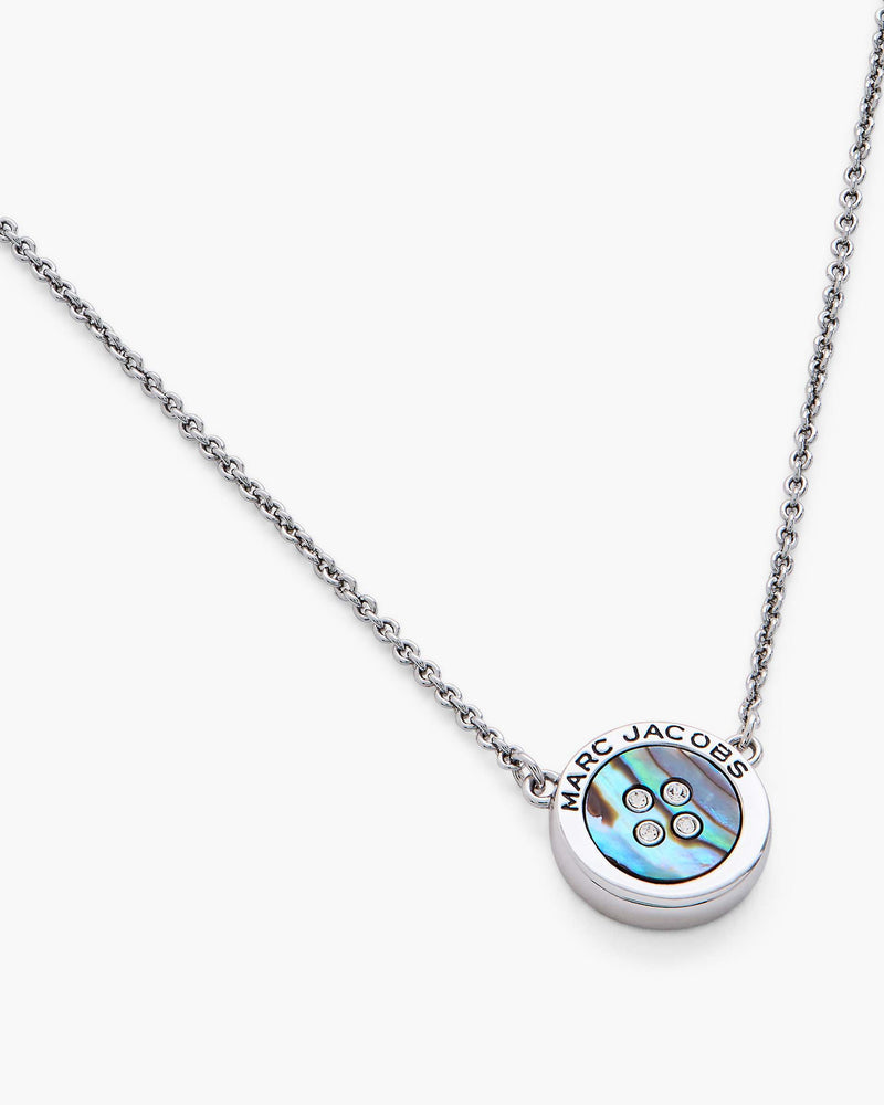 Marc Jacobs Marc Jacobs The Button Abalone Necklace Silver/Abalone Silver/abalone