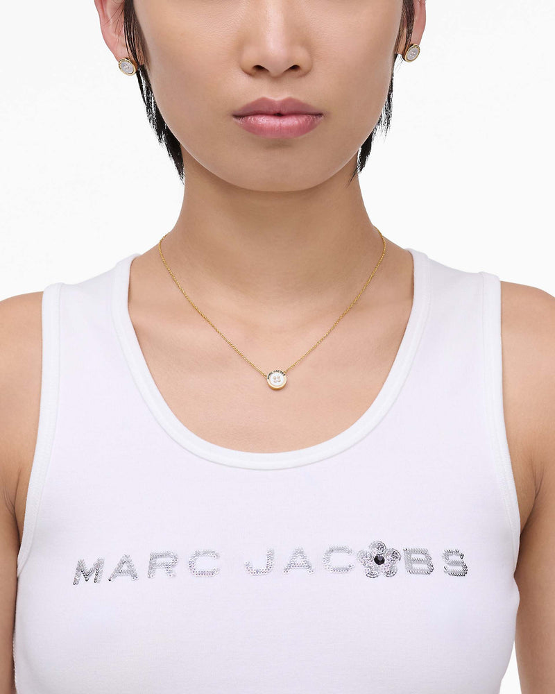 Marc Jacobs Marc Jacobs The Button Mother Of Pearl Necklace Gold/Mop Gold/mop