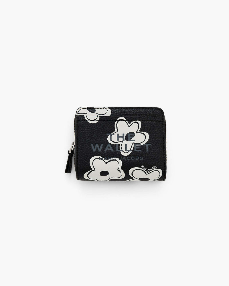Marc Jacobs Marc Jacobs The Daisy Mini Compact Wallet Black/White Black/white