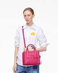 Marc Jacobs Marc Jacobs The Leather Small Tote Bag Raspberry Pink Raspberry Pink