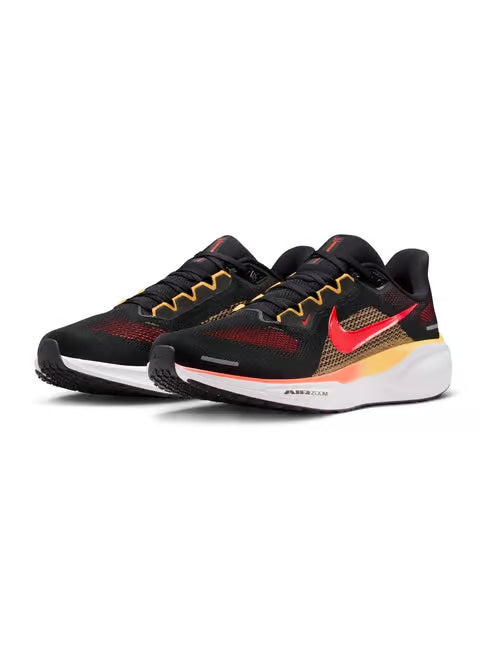 Nike Men's Air Zoom Pegasus 41 Black & Bright Crimson Running Shoes
