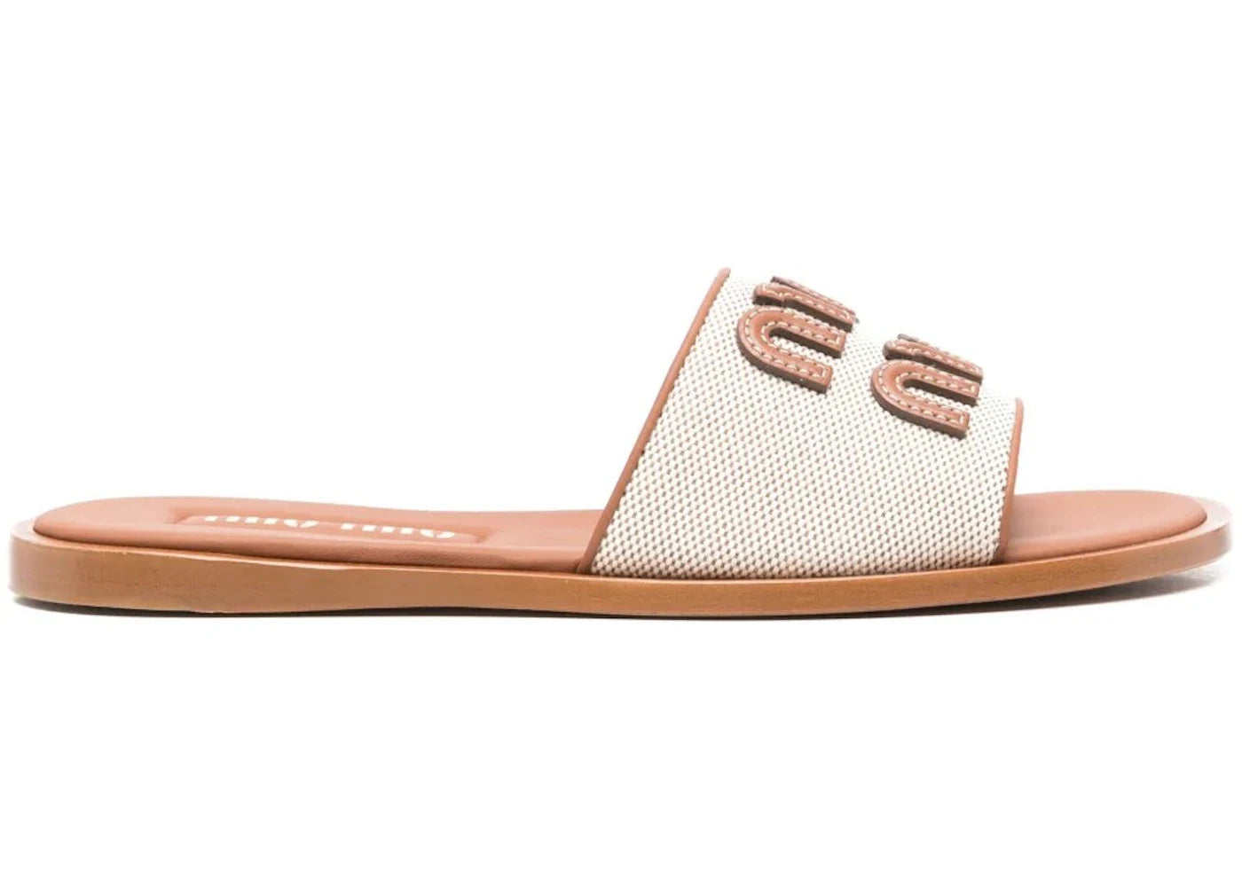 Miu Miu Canvas Sandals Naturale (Women's)
