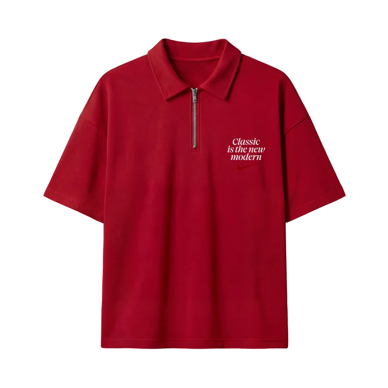 Myugen Nike Bitches Quarter Zip T-Shirt Red