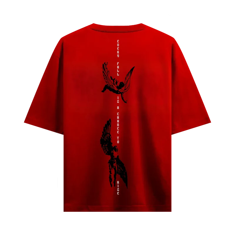 Myugen Reborn From Ruin Oversized T-Shirt Red