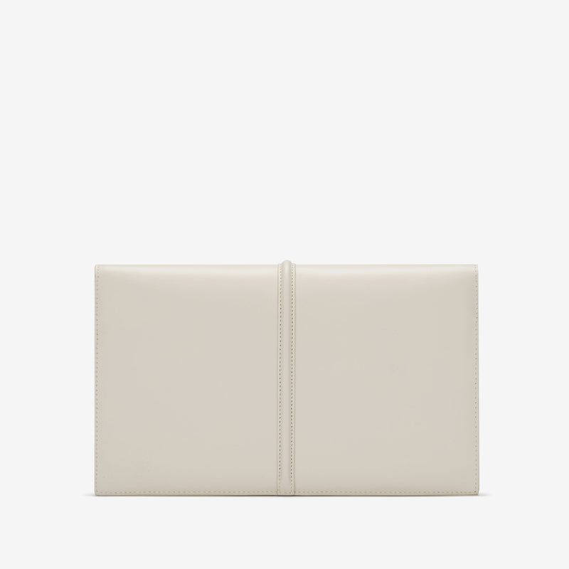 DeMellier The Tokyo Clutch off-white smooth