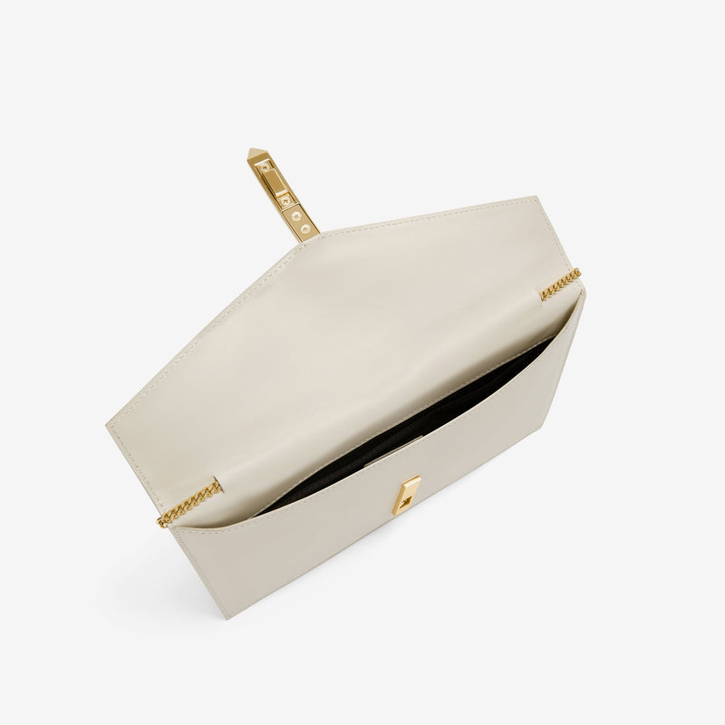 DeMellier The Tokyo Clutch off-white smooth