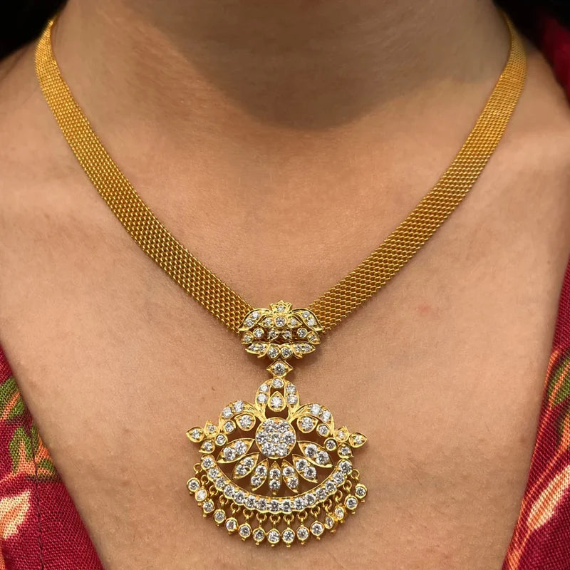 Attigai Diamond Necklace 9KT