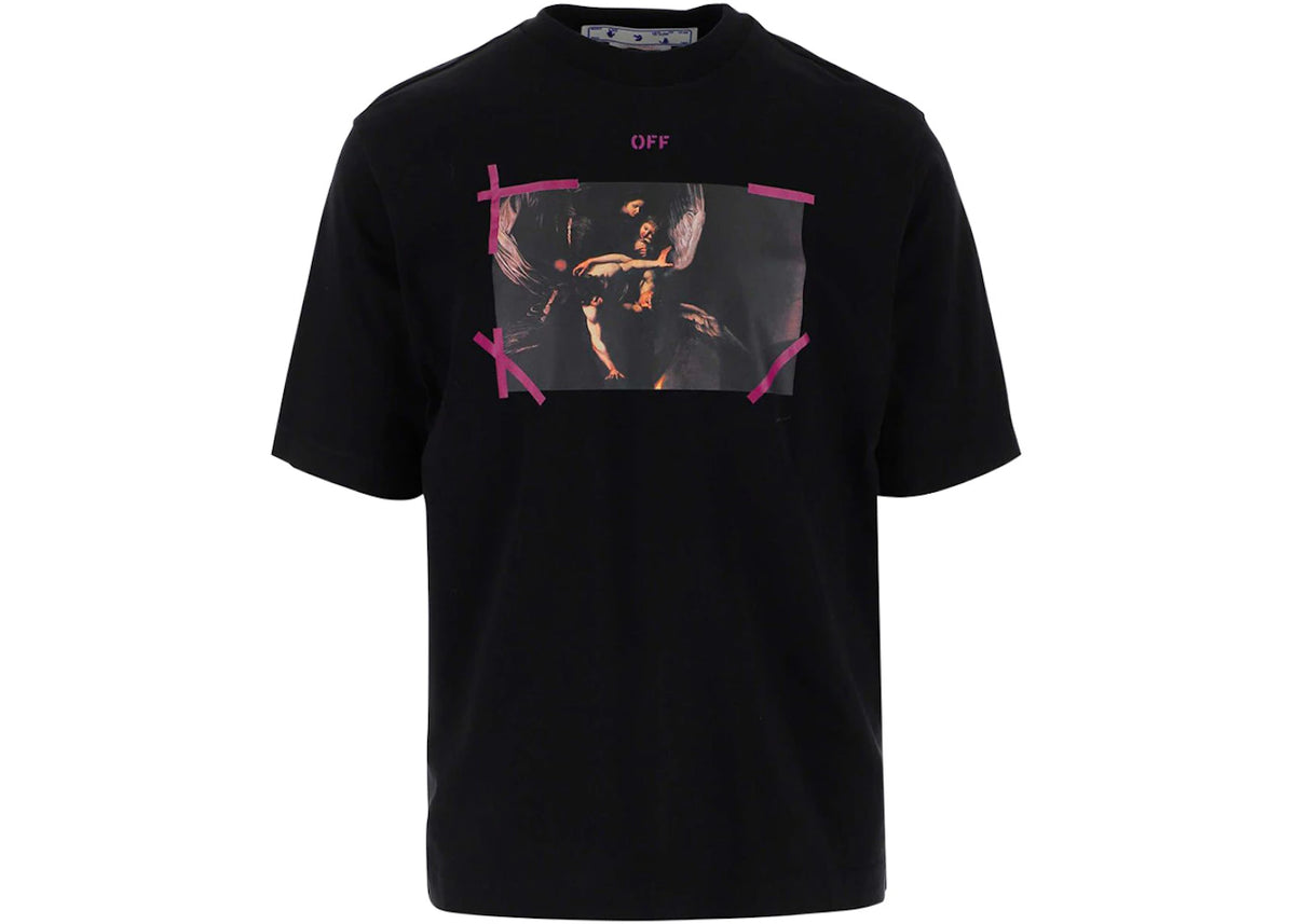 OFF-WHITE Arrow Caravaggio Mercy T-Shirt Black/Purple/Multi