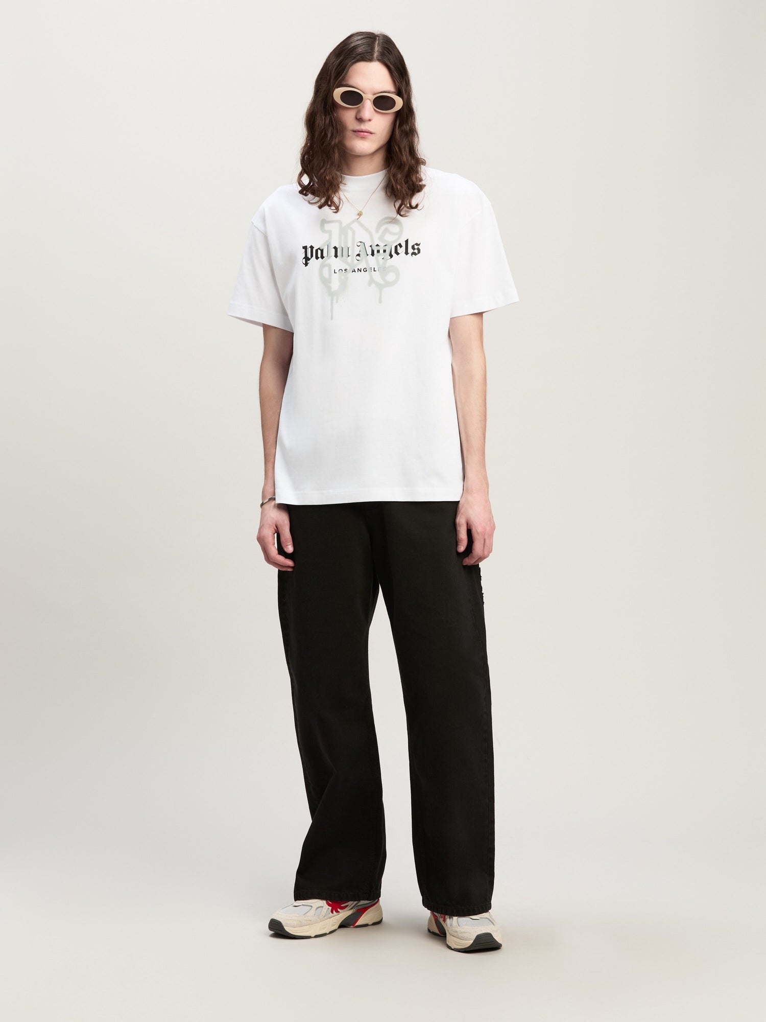 LA MONOGRAM SPRAY T-Shirt WHITE