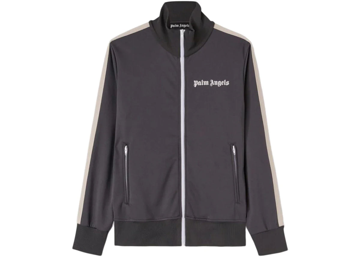 Palm Angels Classic Track Jacket Dark Grey/Off White