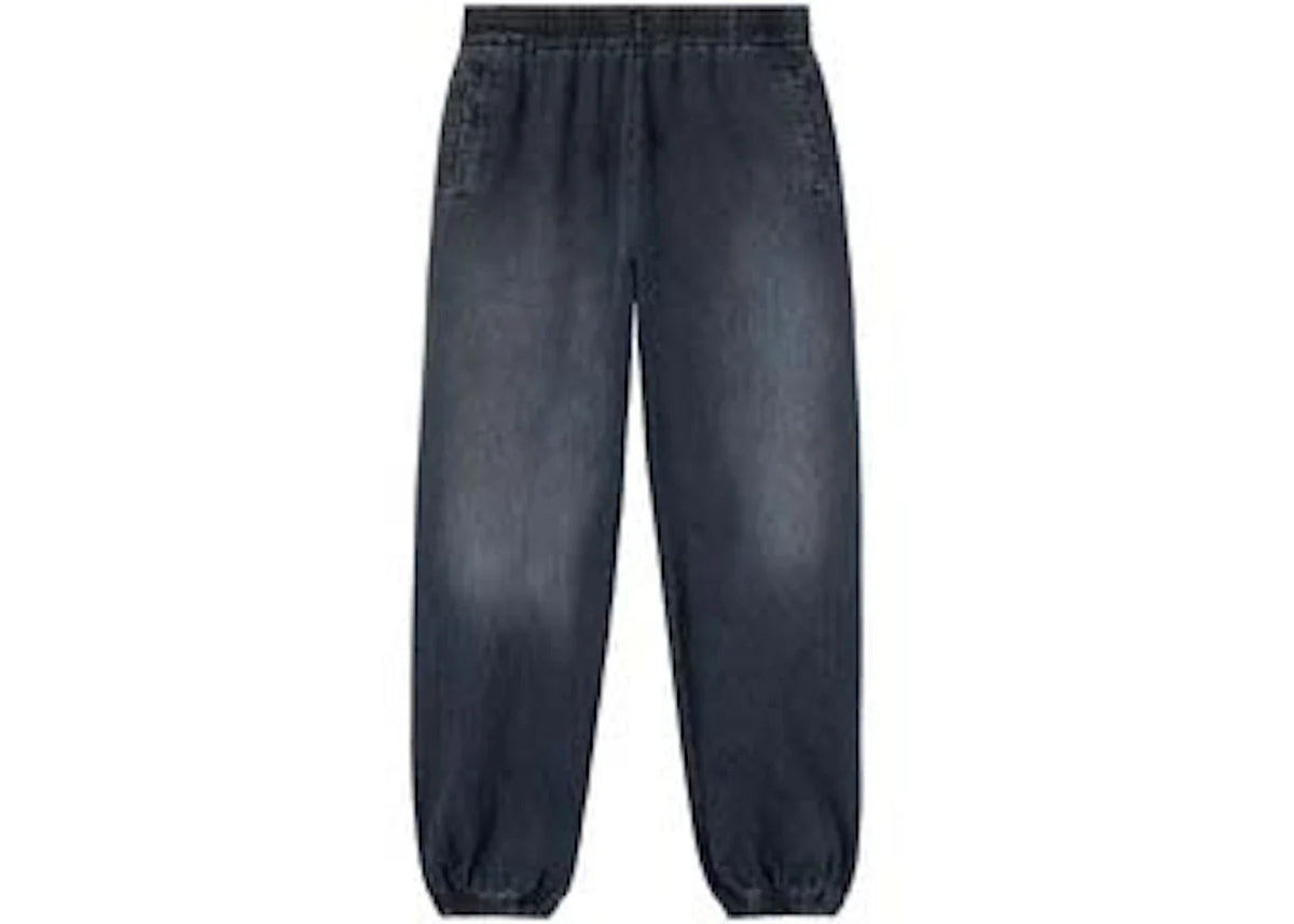 Palm Angels Monogram Series Washed Sweat Pants Black