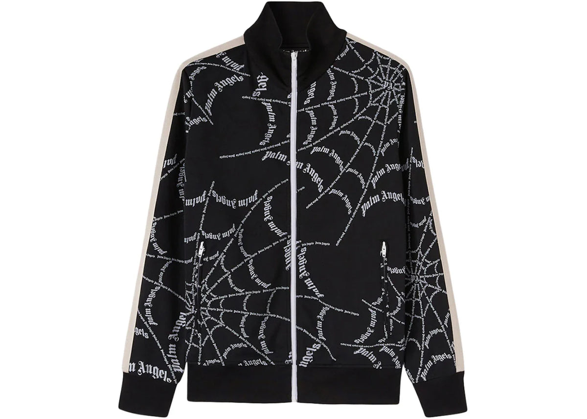 Palm Angels Spider Web Classic Track Jacket Black/White