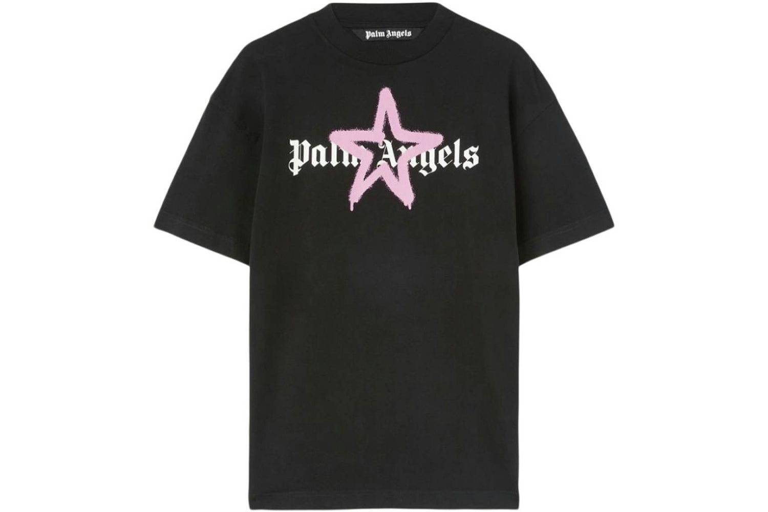 Palm Angels Star Sprayed T-Shirt Black/Pink